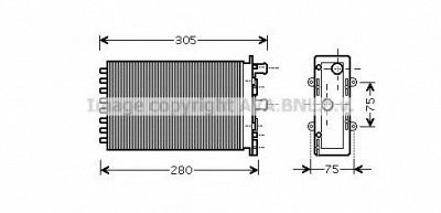 AVA QUALITY COOLING vwa6239 -  Теплообменник, отопление салона